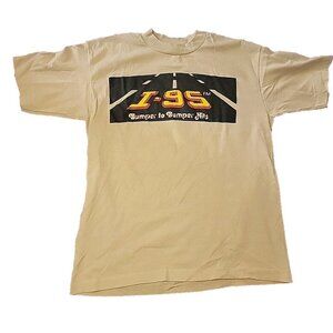 Vintage I-95 FM Radio T-shirt WINZ 1980s Shirt Bumper To Bumper Hits South FL